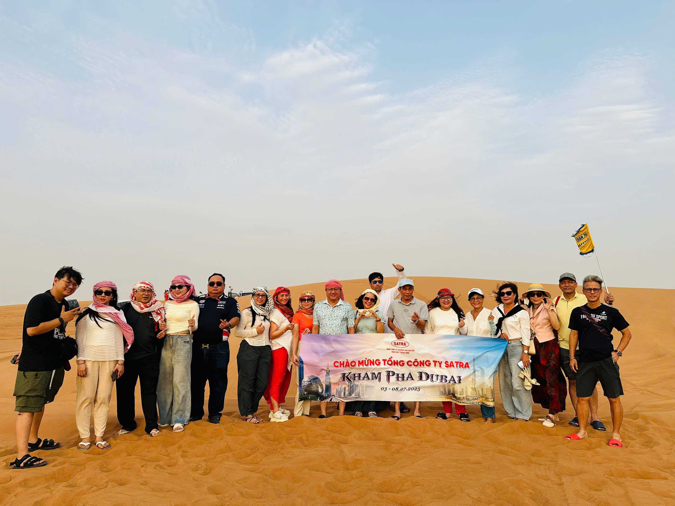 THƯ CẢM ƠN TỪ TỔNG CÔNG TY THƯƠNG MẠI SÀI GÒN – TNHH MỘT THÀNH VIÊN (SATRA) TOUR DU LỊCH DUBAI