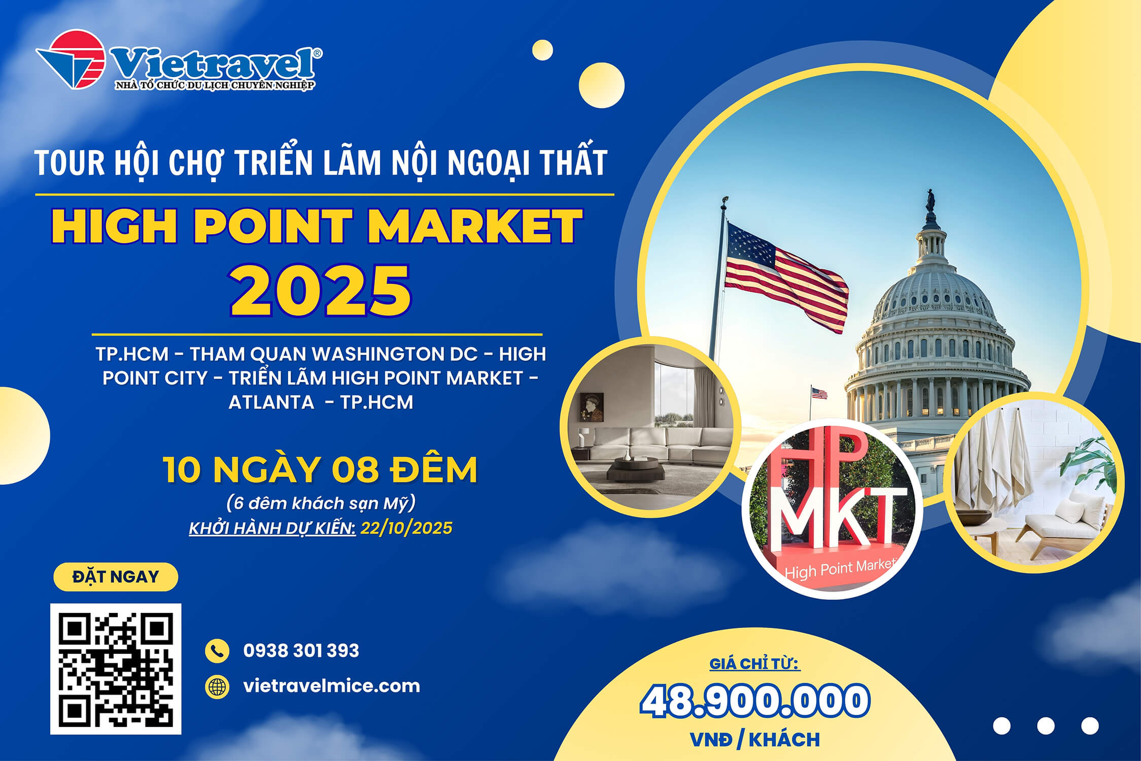 TOUR HỘI CHỢ TRIỂN LÃM NGÀNH NỘI - NGOẠI THẤT HIGH POINT MARKET 2025